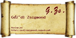 Gödl Zsigmond névjegykártya