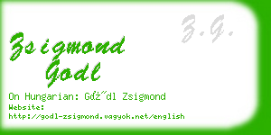 zsigmond godl business card